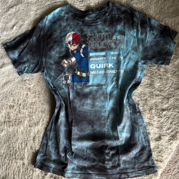 ⭕️Shoto Todoroki Kids Tie-Dye T-Shirt - Picture 1 of 3